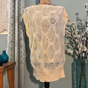 Wow Couture (Boutique) Crochet Open Stitch Sleeveless Top